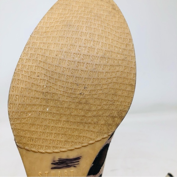 Stuart Weitzman Animal Print Fabric wedges - Picture 3 of 11